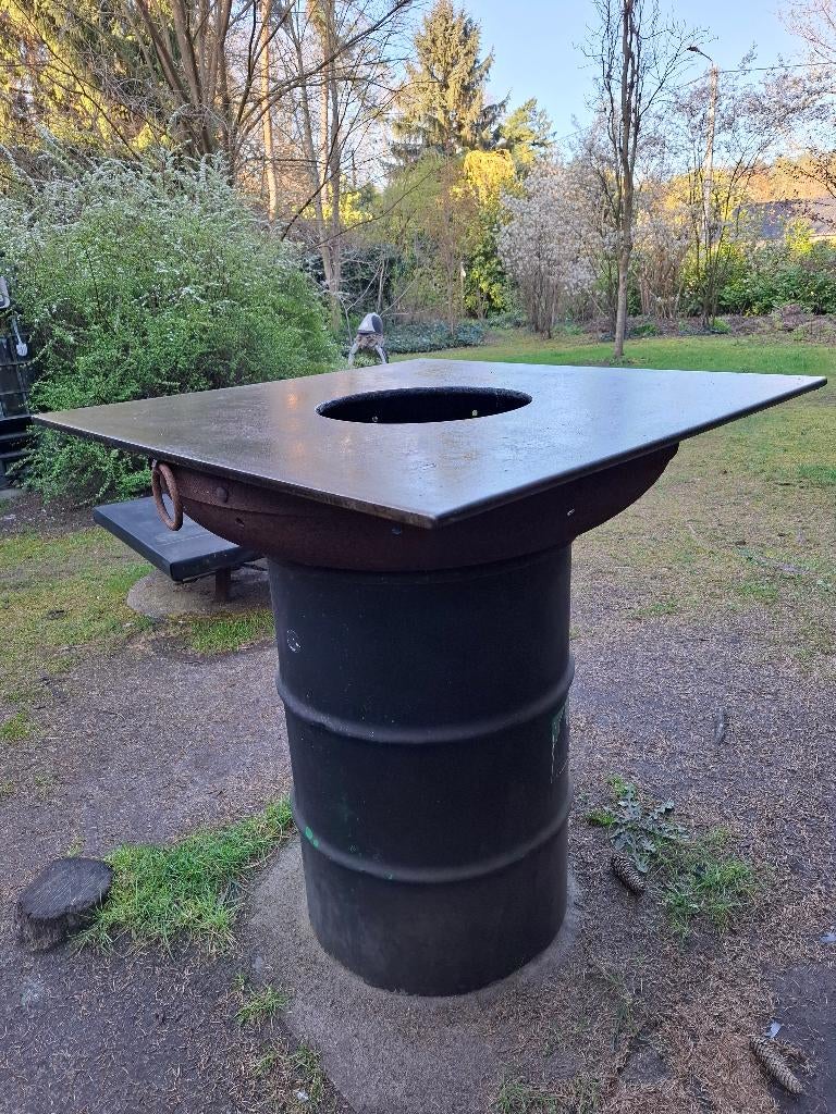 Bbq grilplaat, Tuin en Terras, Ophalen, Zo goed als nieuw, Zelfgemaakt