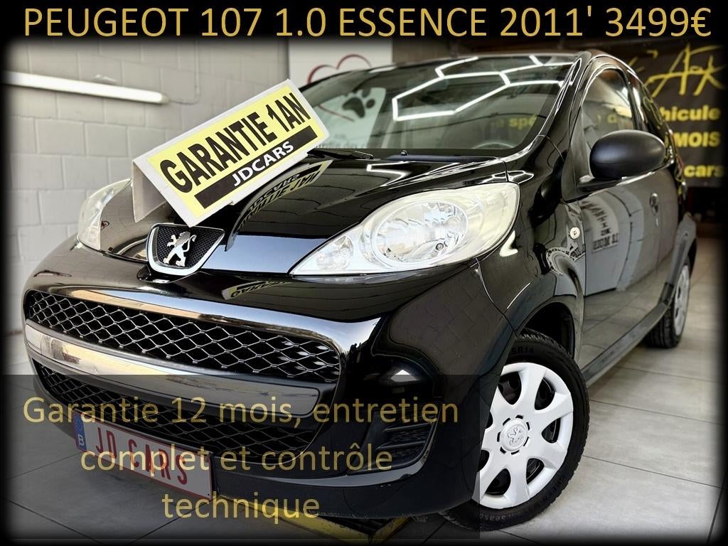 PEUGEOT 107 1.0 ESSENCE 5 PORTES ‼️GARANTIE 1 AN CTOK‼️, Auto's, Peugeot, Voorwielaandrijving, 4 zetels, Stof, 50 kW