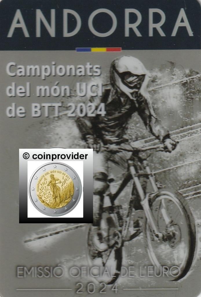 Pièces commémoratives de 2 euros 2024 : UNC, Envoi, Autres pays, 2 euros, Monnaie en vrac