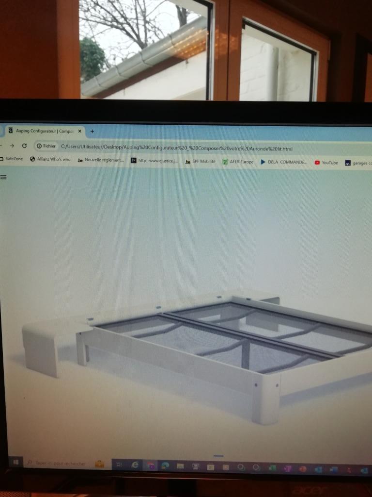 Élément arrière lit Auronde Auping, Maison & Meubles, Chambre à coucher | Tables de chevet, Enlèvement, Neuf, 65 cm ou plus, Moins de 55 cm