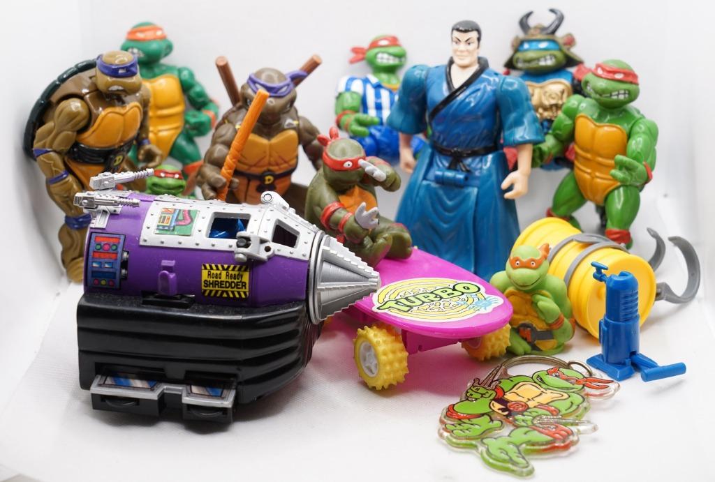 Lot Teenage Mutant Ninja Turtles speelgoed, Kinderen en Baby's, Speelgoed | Actiefiguren, Ophalen of Verzenden, Gebruikt