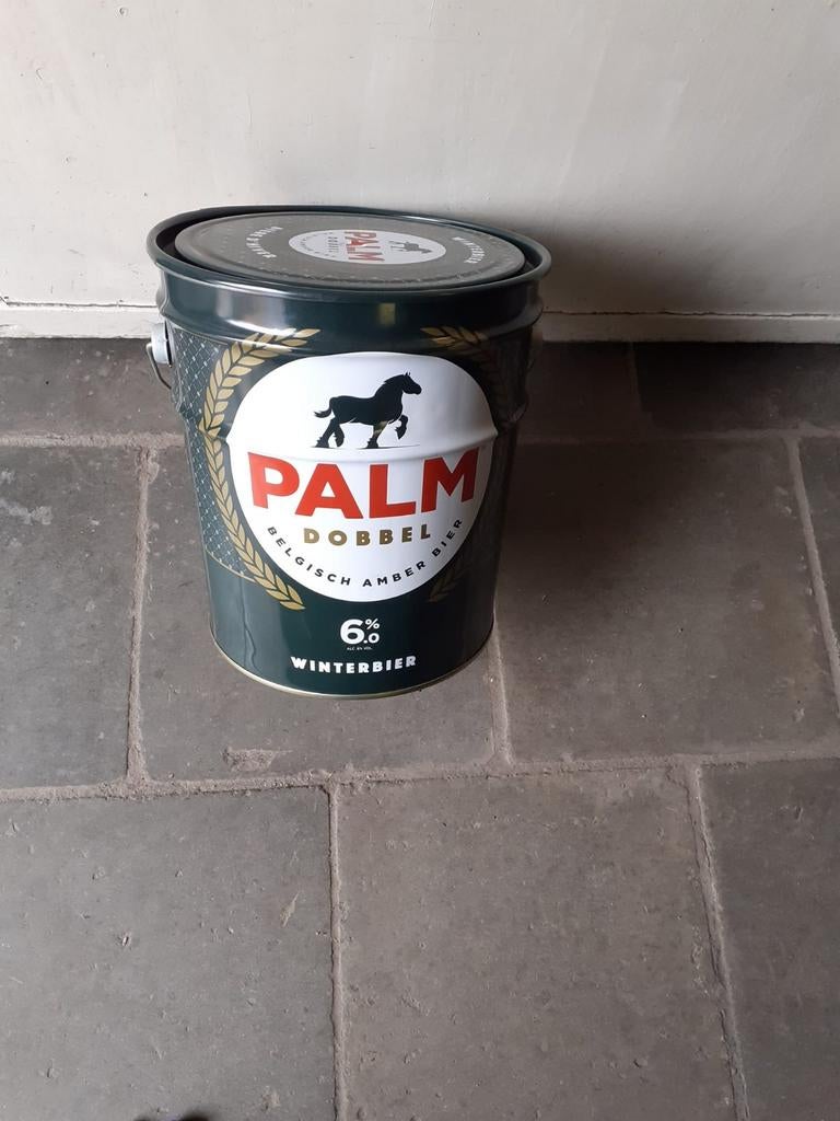 Lege vintage emmer Palm, Verzamelen, Biermerken, Palm, Ophalen