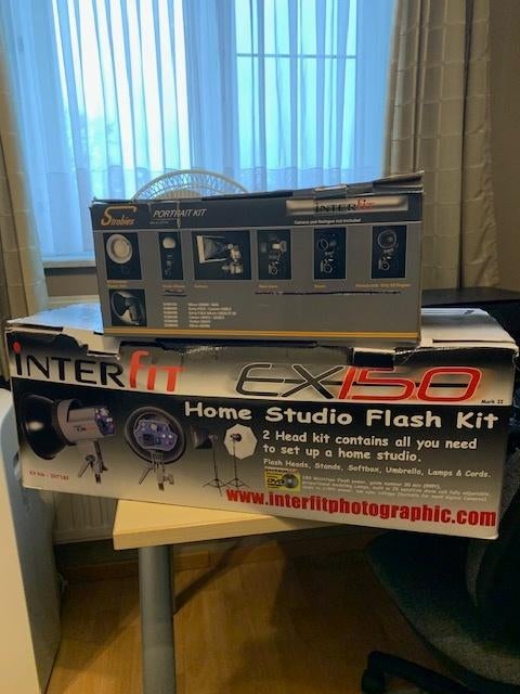 Studioflitsset Interfit, Ophalen, Gebruikt, Lamp of Flitsset