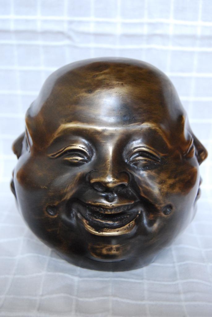 SUPERBE TÊTE DE BOUDDHA EN BRONZE (Les 4 visages)., Enlèvement ou Envoi, Bronze