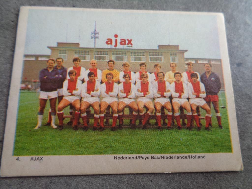 MONTY GUM KAART BENFICA PUZZEL TEAM AJAX CRUYFF, Ophalen of Verzenden, Plaatje
