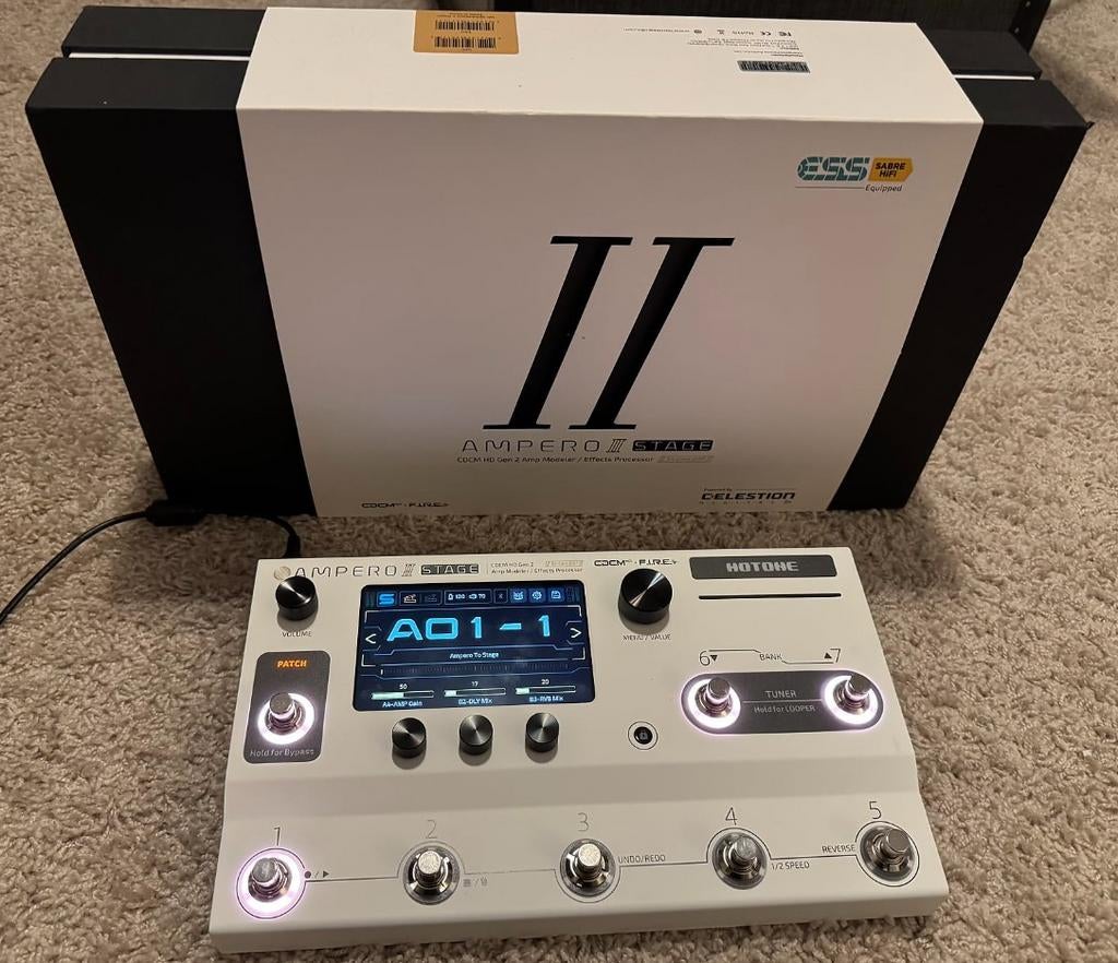 Hotone Ampero II Stage + Hotone Ampero II Press, Enlèvement, Volume