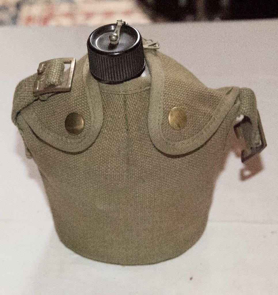 Gourde militaire avec son quart, Collections, Enlèvement ou Envoi, Armée de terre, Autres types