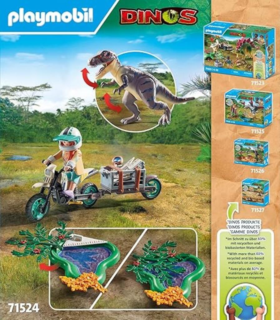 Livraison gratuite pour motos et tyrannosaures Playmobil, Enfants & Bébés, Jouets | Playmobil, Envoi, Neuf, Ensemble complet
