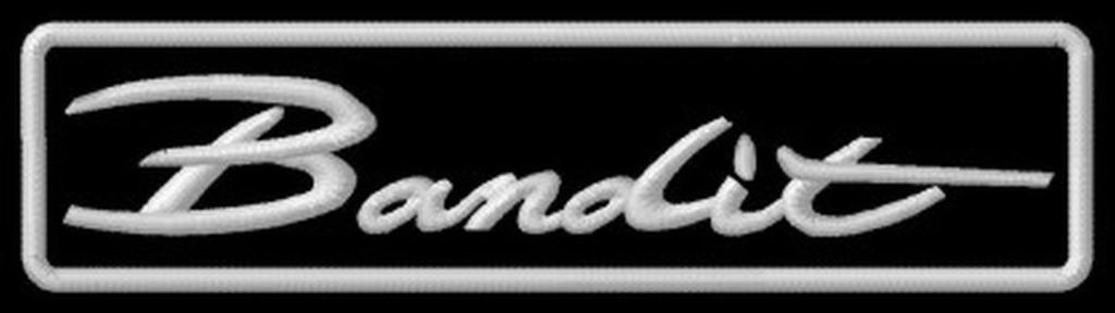 Ecusson Suzuki Bandit 600 650 1200 1250 - 108 x 26mm, Enlèvement ou Envoi, Neuf