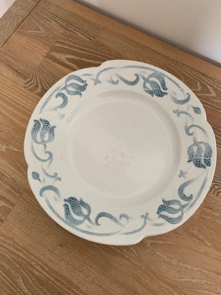 6 assiettes à dessert Sarreguemines U&C Tircis, Antiquités & Art, Antiquités | Services (vaisselle) pièces, Enlèvement ou Envoi