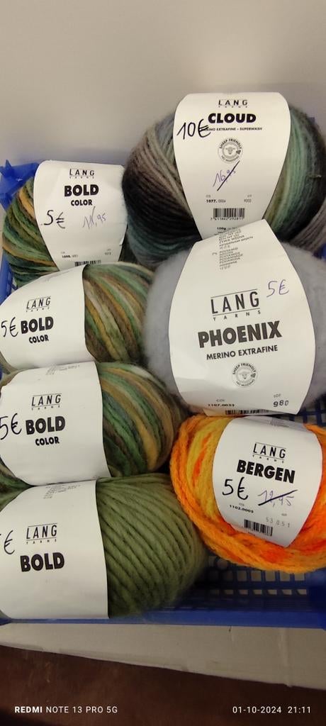 Brei - haakgaren. LANG yarns. Verschillende kleuren., Ophalen, Nieuw