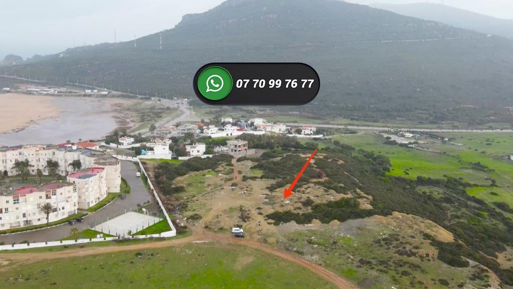 Achakkar tanger : terrain titré 1470m. 2 façades.