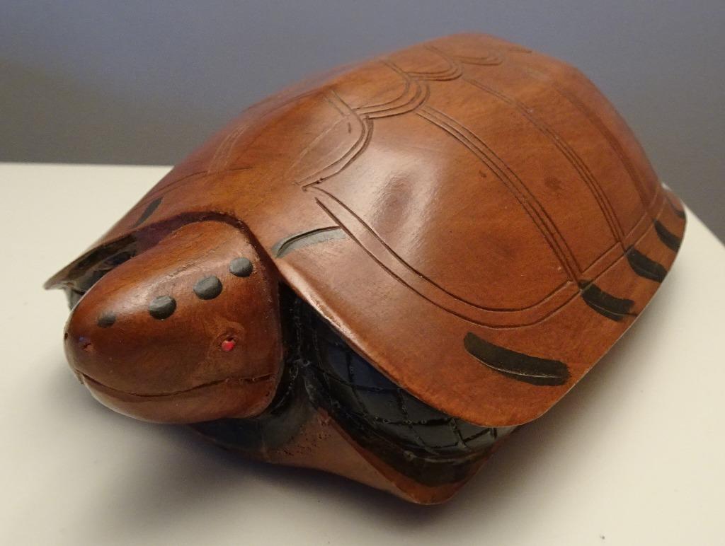 Tortue boîte en bois de manguier, Enlèvement ou Envoi, Comme neuf, Autres, Autres types