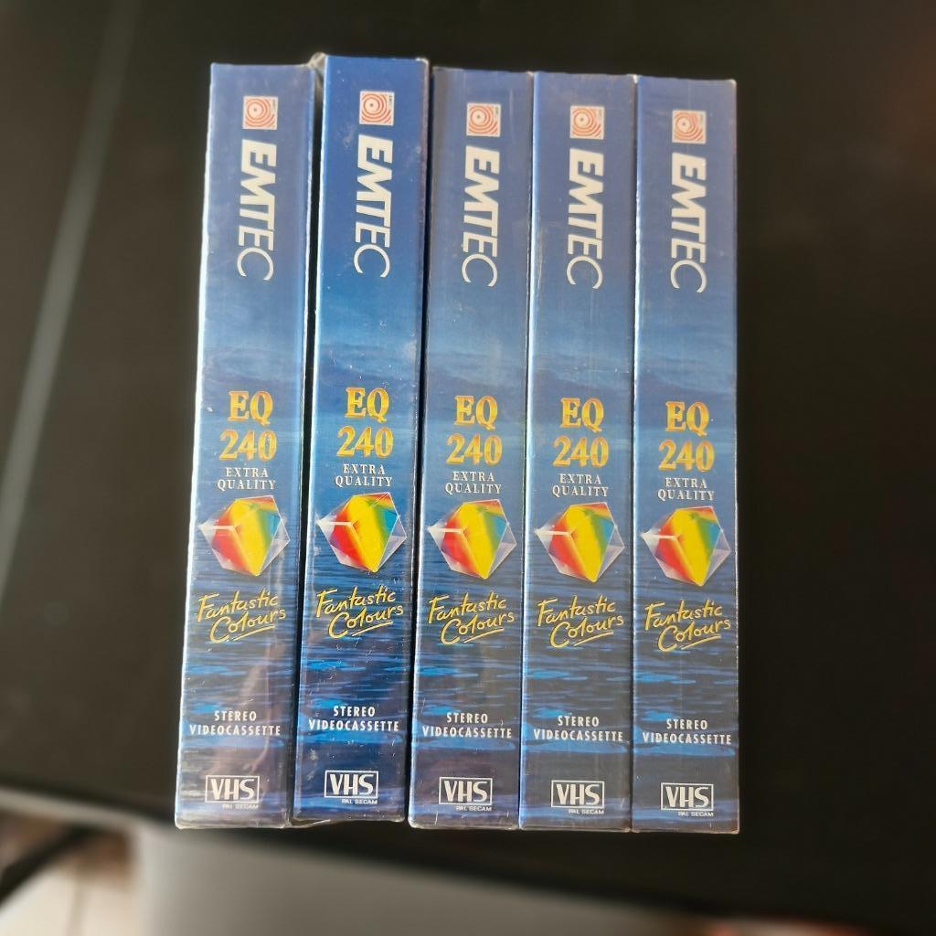 5 lege videocassettes nog in verpakking, Ophalen, Nieuw in verpakking