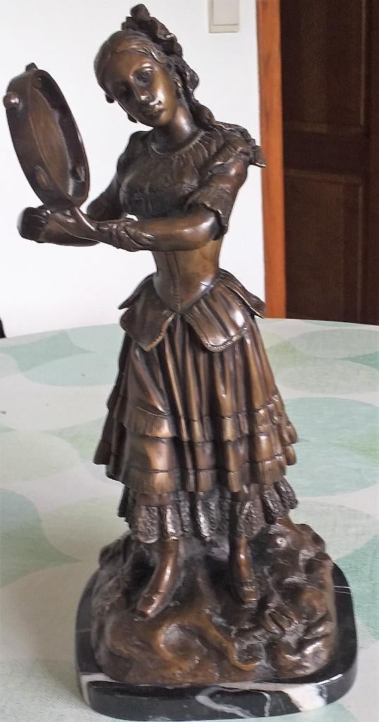 bronzen beeld, Ophalen of Verzenden, Brons