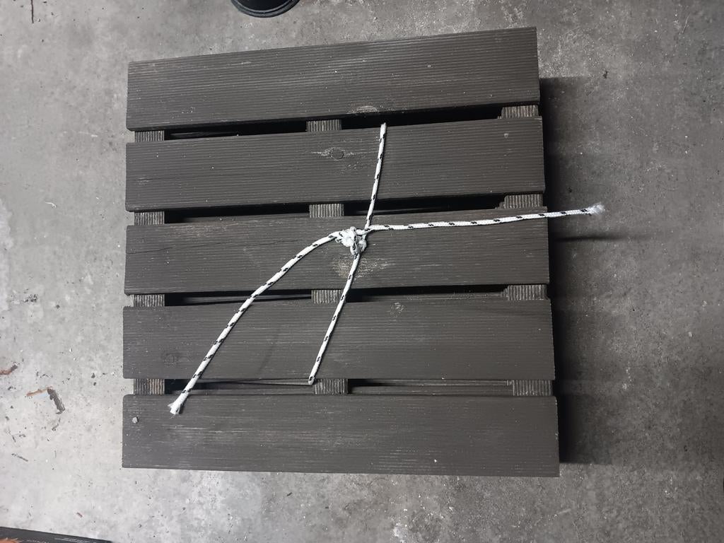 Houten vlonders, Ophalen