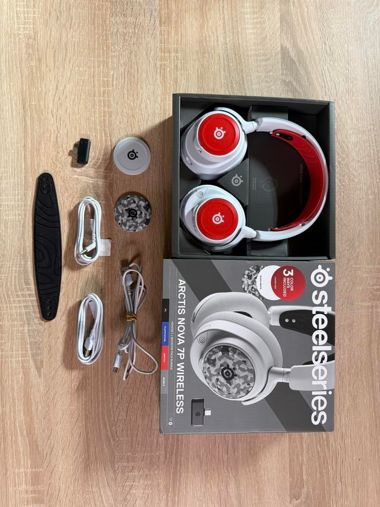 SteelSeries Arctis Nova 7P Wireless Gaming Headset, Ophalen, Zo goed als nieuw, Draadloos, Over-ear
