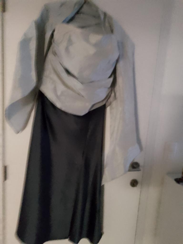 Feestkledij korset en rok, Kleding | Dames, Maat 42/44 (L), Grijs, Gedragen, Ophalen