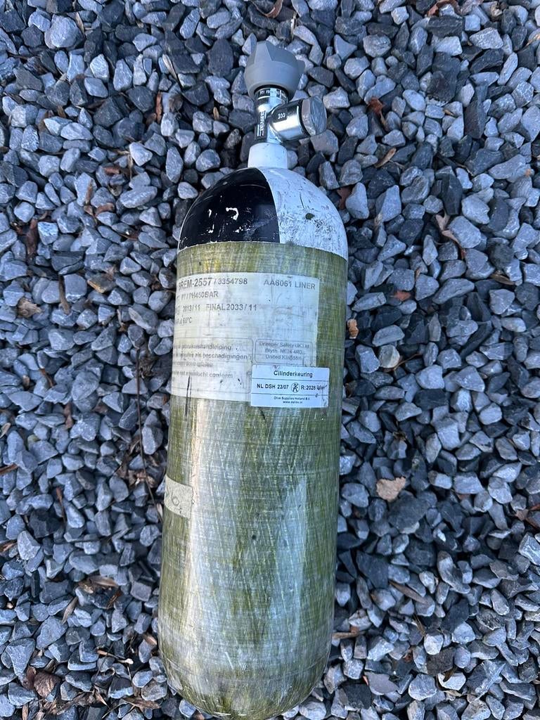 Drager Carbon PCP Persluchtfles Ademluchtcilinders 6L, Ophalen, Gebruikt