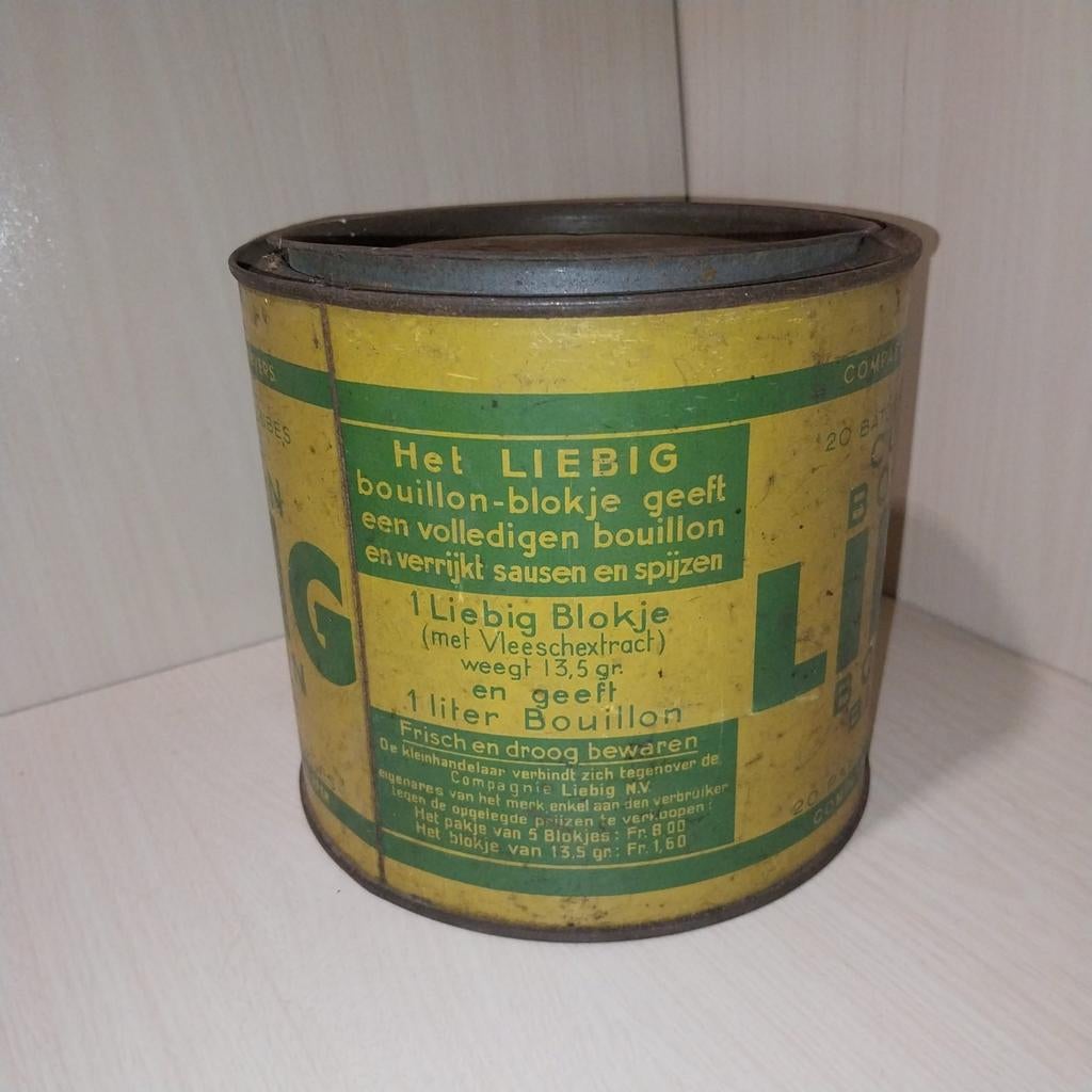 origineel winkelblik voor bouillonblokjes van Liebig, Verzamelen, Ophalen