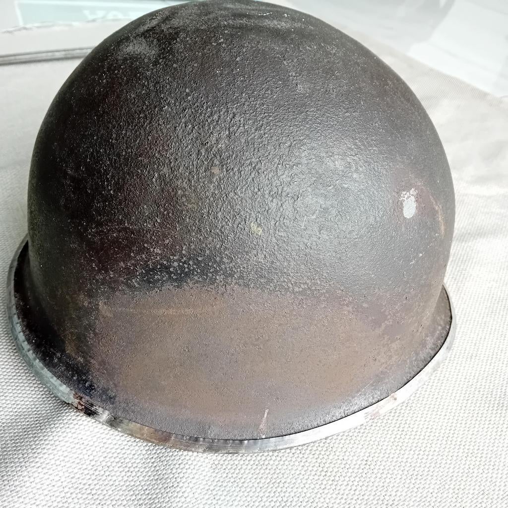 Helm US Front seam, kogelinslag, Verzamelen, Ophalen of Verzenden, Landmacht, Helm of Baret