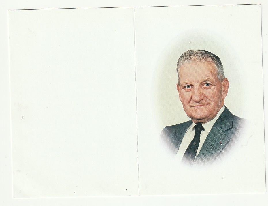 J. SMETS Vorselaar Grobbendonk 2002 Burgemeester Oudstrijder, Verzamelen, Bidprentjes en Rouwkaarten, Verzenden, Bidprentje