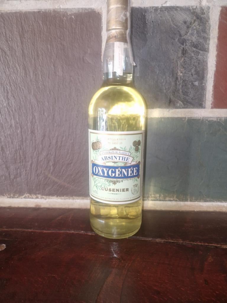 Très belle bouteille absinthe oxygénée Cusenier  90eur, Enlèvement ou Envoi, Neuf