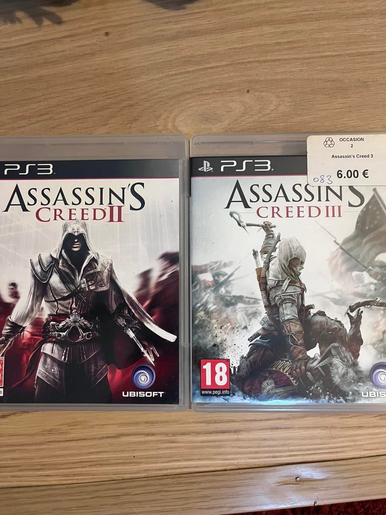ASSassins creed 2 & 3 !, Consoles de jeu & Jeux vidéo, Enlèvement ou Envoi, Comme neuf