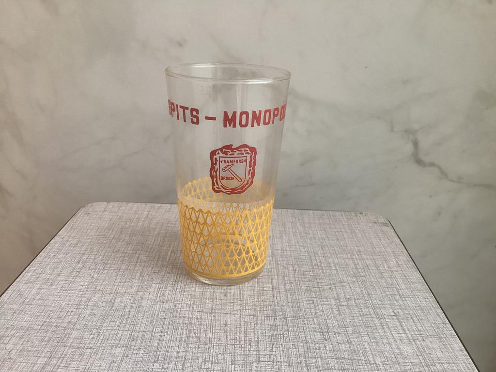 Limonadeglas Spits-monopole. T’Hamerken Brugge, Ophalen of Verzenden, Zo goed als nieuw