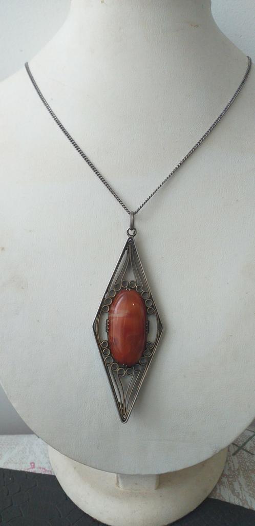 Vtg /Zilver hanger., Handtassen en Accessoires, Antieke sieraden, Ophalen of Verzenden, Zilver, Hanger