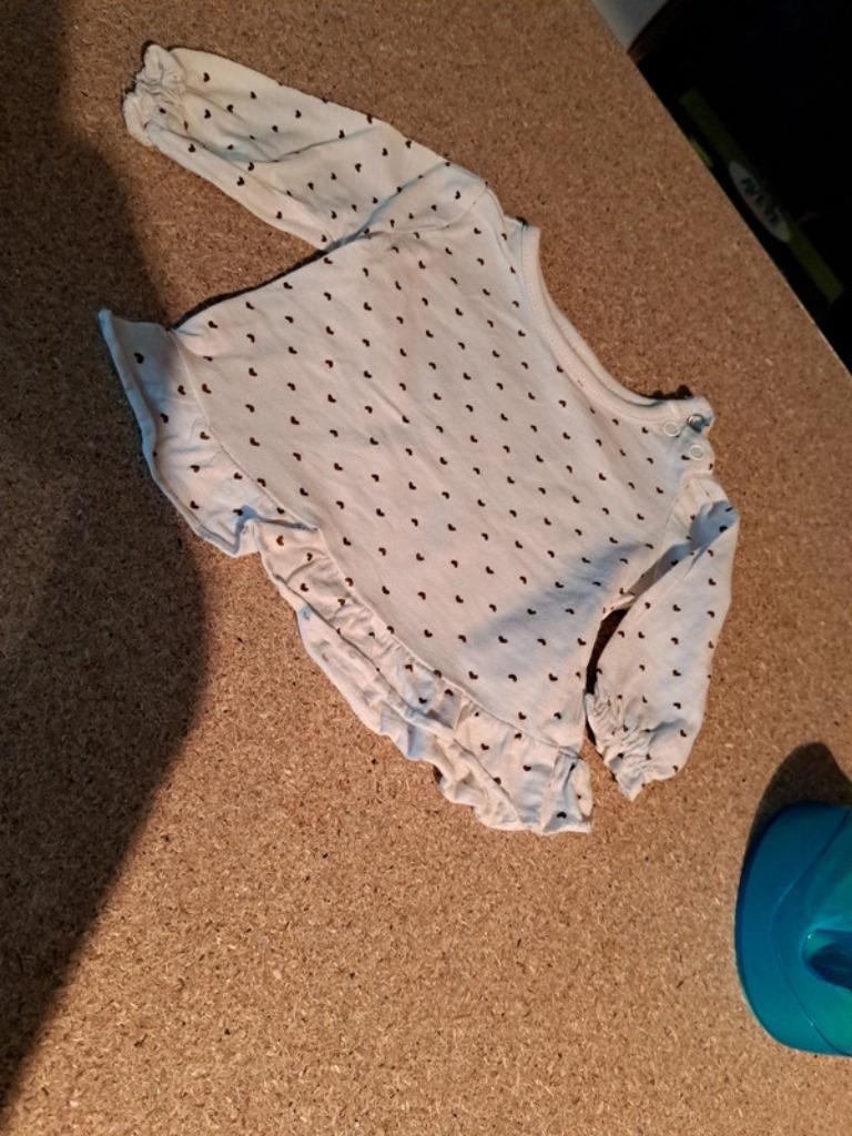 Zeeman tuniek met hartjes 56, Kinderen en Baby's, Babykleding | Maat 56, Zeeman, Meisje, Ophalen of Verzenden, Zo goed als nieuw