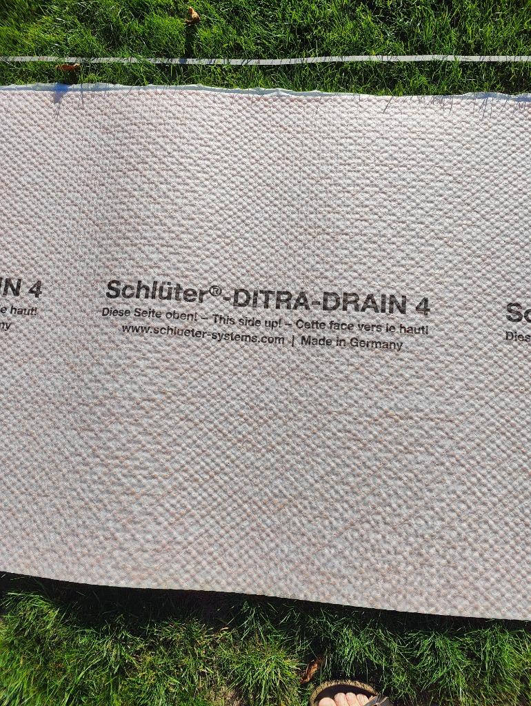 schlüter DITRA drain 4, Bricolage & Construction, Dalles & Carrelages, Enlèvement, Neuf, Autres matériaux, Carrelage de sol