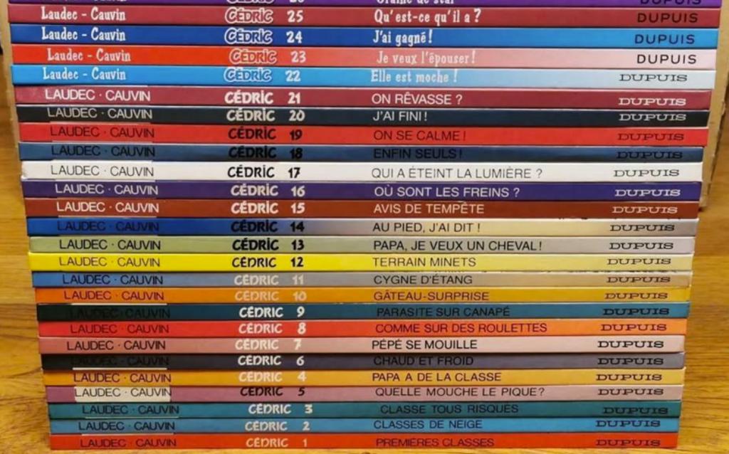 Cédric - 25 BD éditions originales, Complete serie of reeks, Ophalen of Verzenden, Zo goed als nieuw, Laudec - Cauvin