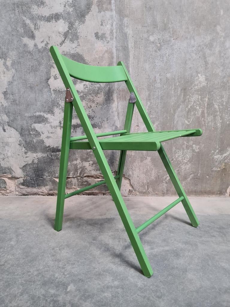 GRAND lot de CHAISES PLIANTES en bois rétro vintage lot chai, Neuf, Enlèvement ou Envoi, Autres couleurs, Cinq, Six Chaises ou plus