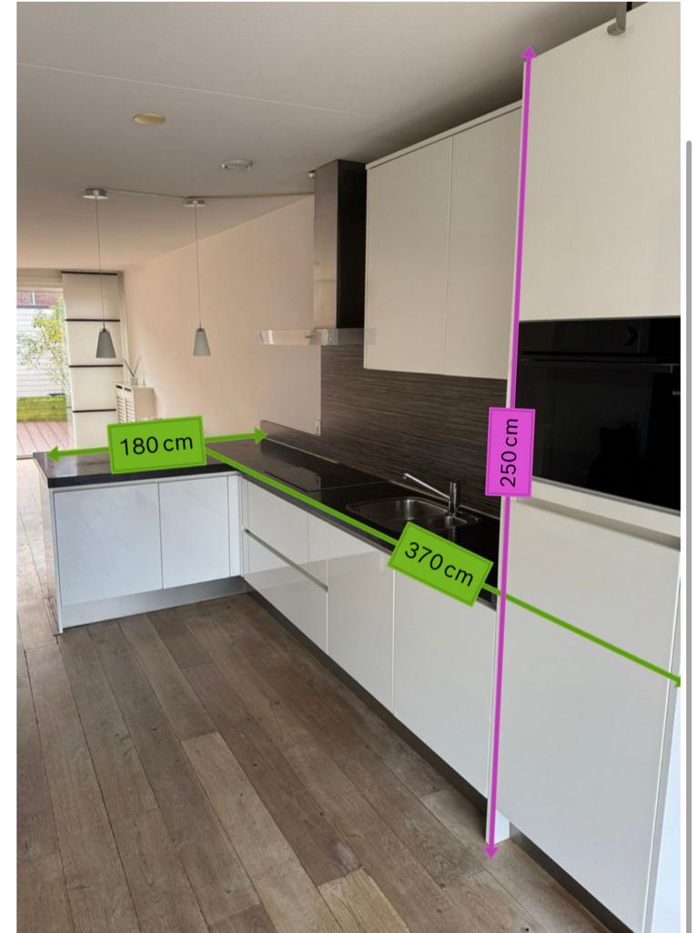 #11 Prachtige wit gelakte complete keuken, Ophalen of Verzenden, Zo goed als nieuw