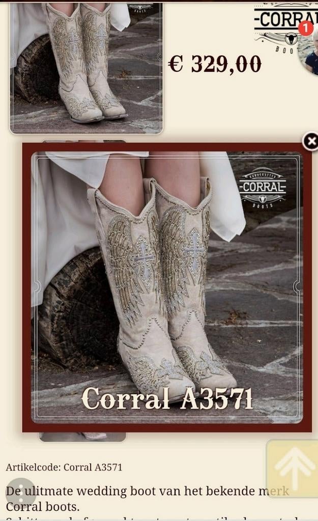 Westernlaarzen maat 8 (38), Ophalen of Verzenden