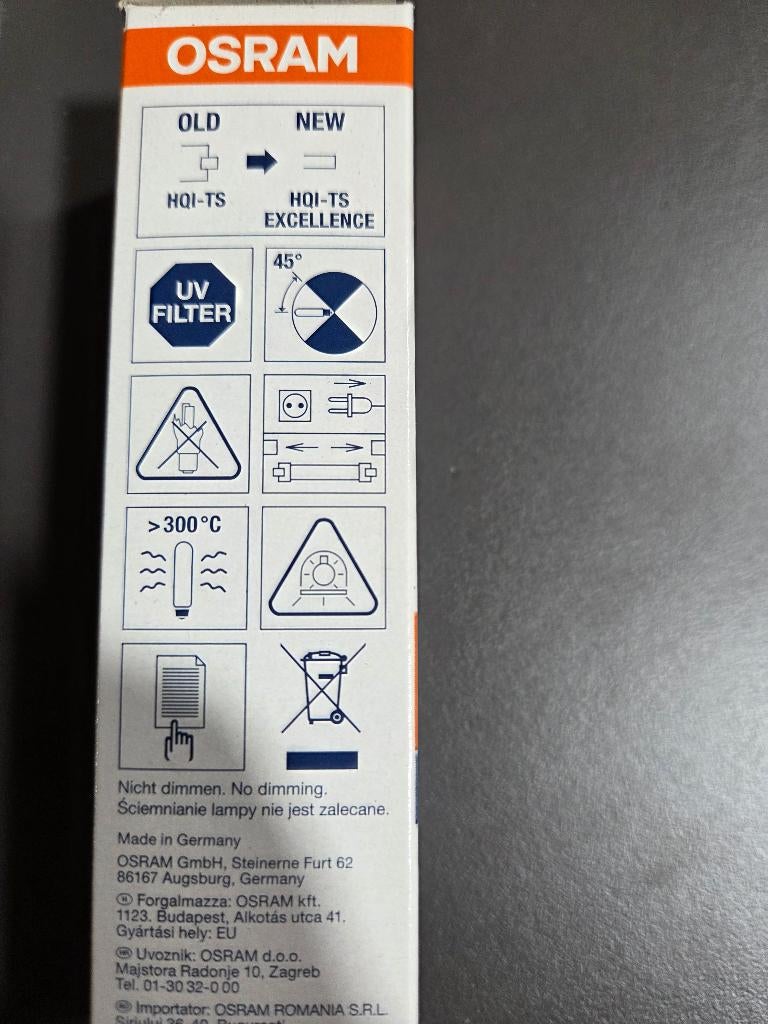 Hogedruklamp 70w, Ophalen, 60 watt of meer, Overige typen, Nieuw