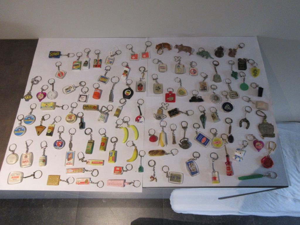 Prachtige verzameling sleutelhangers vintage publiciteit, Verzamelen, Ophalen