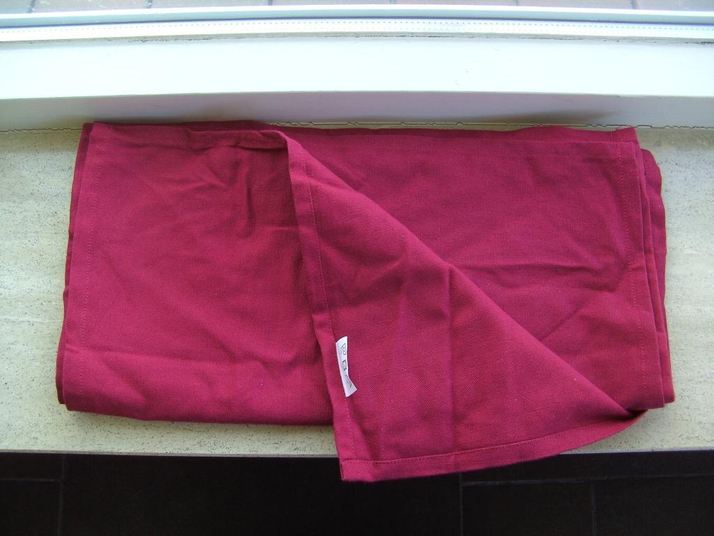 TAFELLOPER KATOEN 120X40 BORDEAUX ROOD, Maison & Meubles, Cuisine | Linge de cuisine, Enlèvement ou Envoi, Neuf, Rouge, Nappe ou Toile cirée