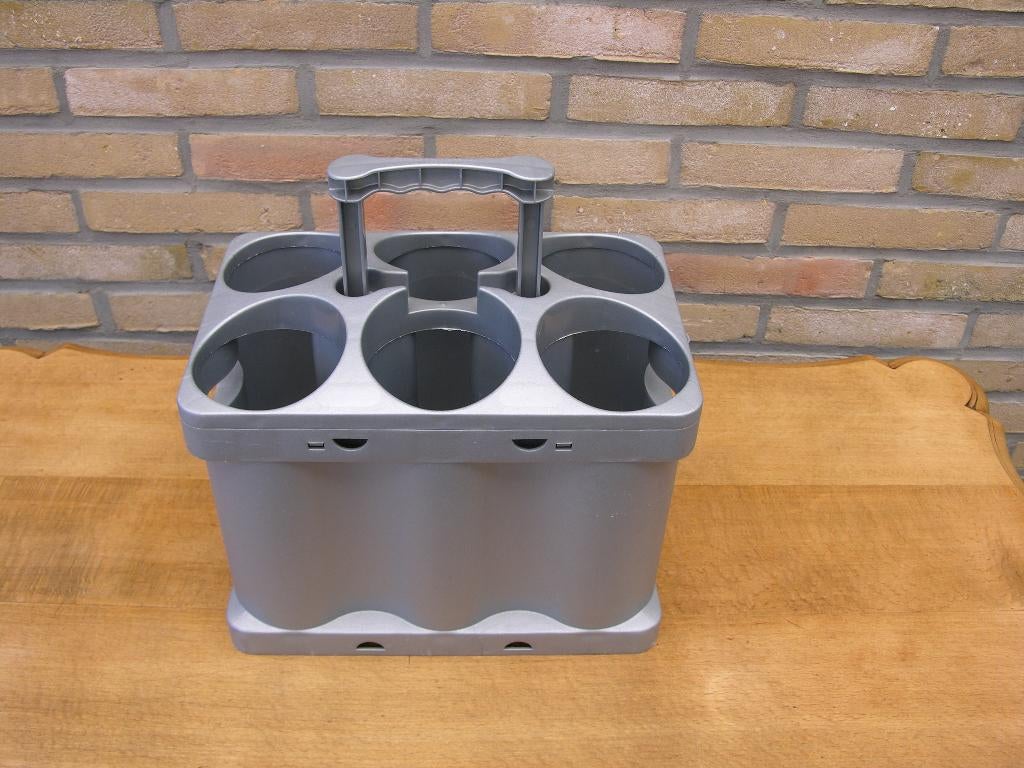 Stevige flessendrager Allibert met inschuifbare handgreep, Ophalen