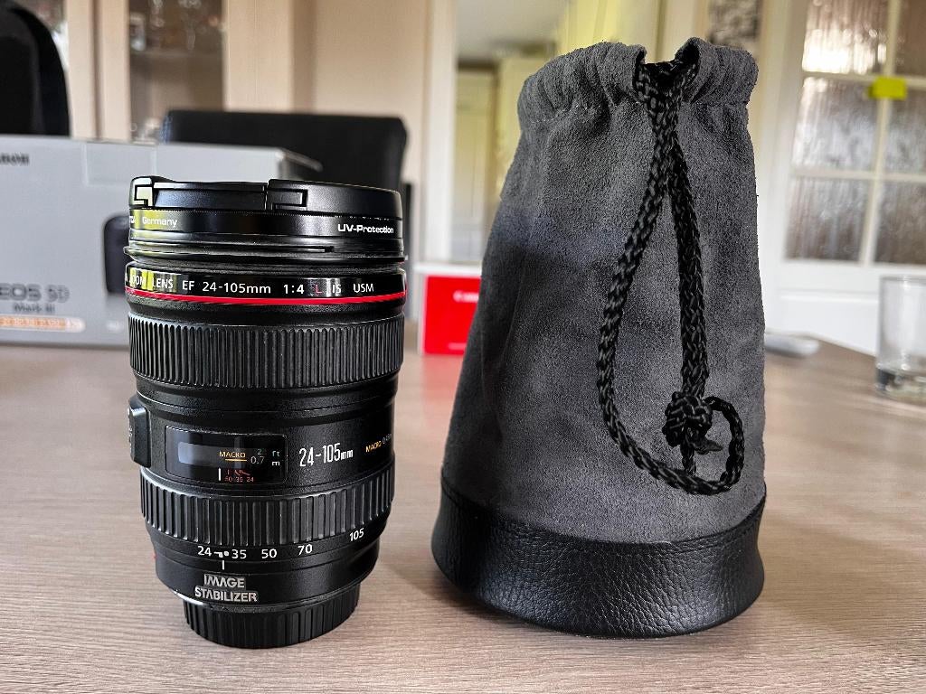 Canon EF 24‑105mm f/4 L IS USM — Uitstekende staat, Audio, Tv en Foto, Ophalen of Verzenden, Zo goed als nieuw, Telelens, Zoom