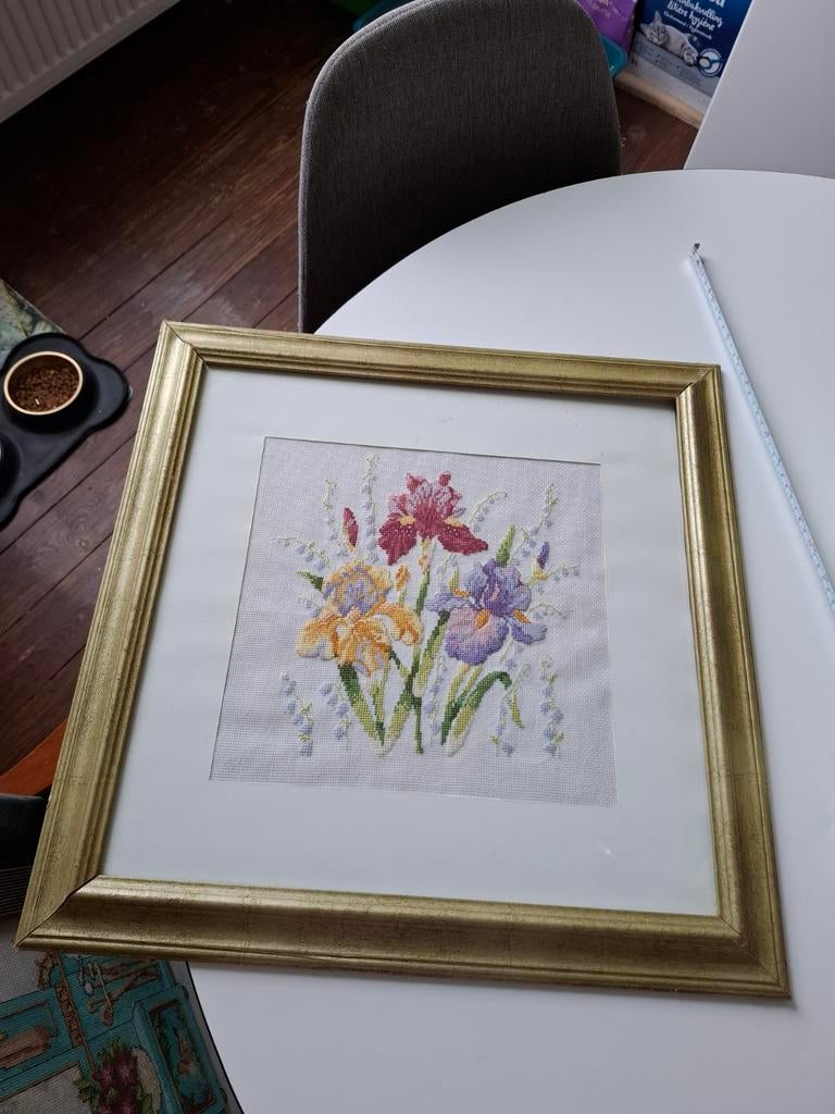 Canvas van 48 x 48 cm. In goede staat gezien de leeftijd., Ophalen