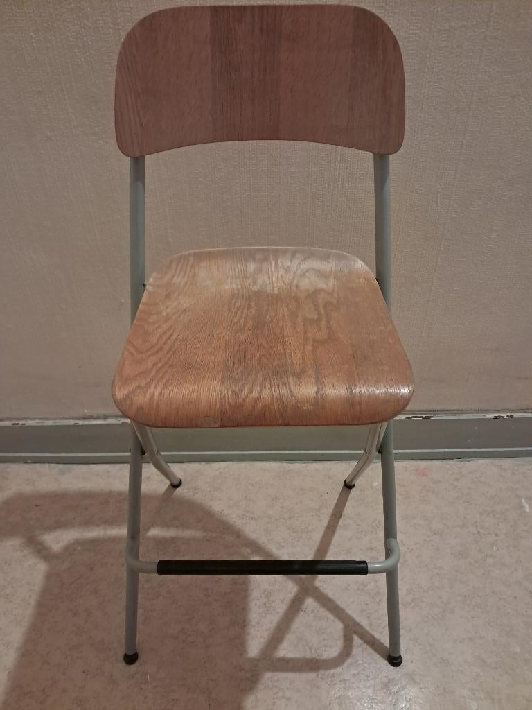 Chaise pour îlot central de comptoir ou un mange-debout., Maison & Meubles, Chaises, Utilisé, Une, Bois, Métal, Enlèvement