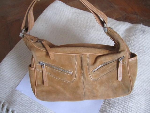 Daim Tod's handtas, Ophalen of Verzenden, Gebruikt, Beige, Handtas