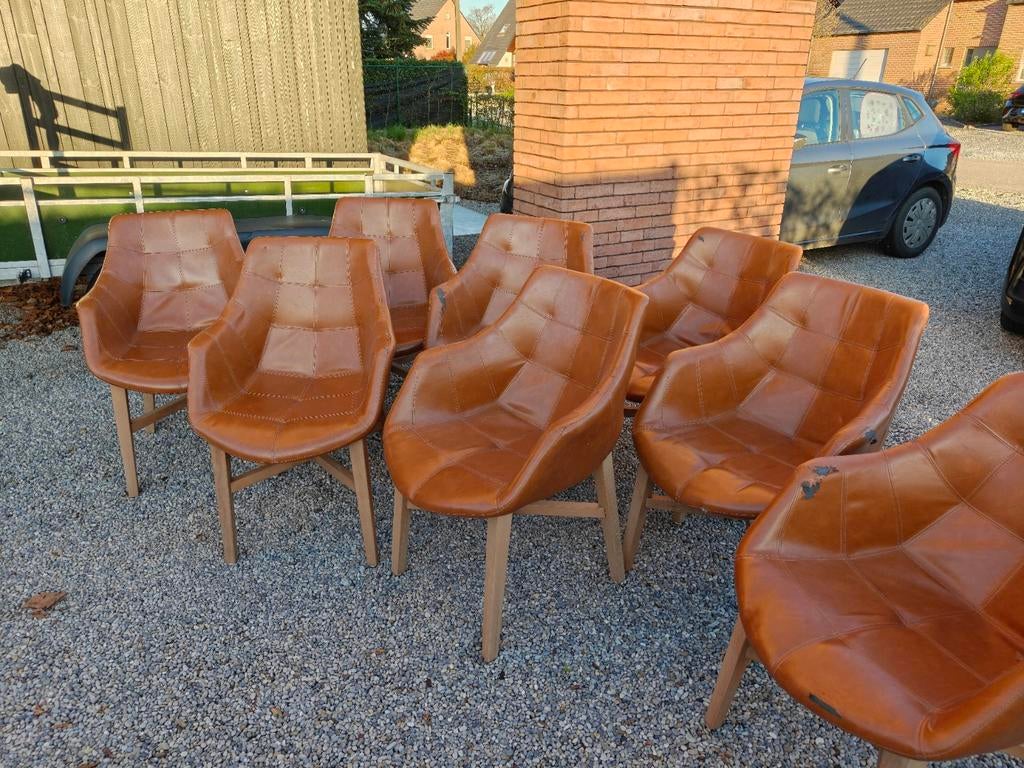 Eetkamerstoelen, Ophalen, Gebruikt, Bruin, Vijf, Zes of meer stoelen