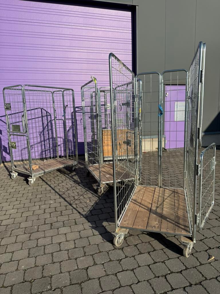 Transportkarren, rolcontainer met dubbele deur (1 tot 10 st), Ophalen of Verzenden