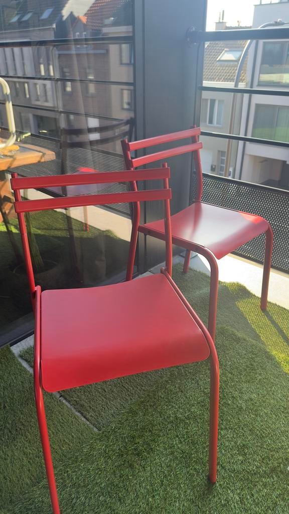 Chaise rouge - ikea, Jardin & Terrasse, Enlèvement, Comme neuf