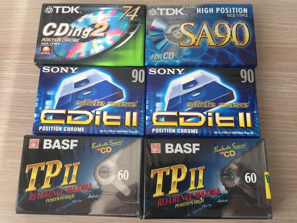 BASF, Sony en TDK cassettes, Ophalen, Enkel, Sony