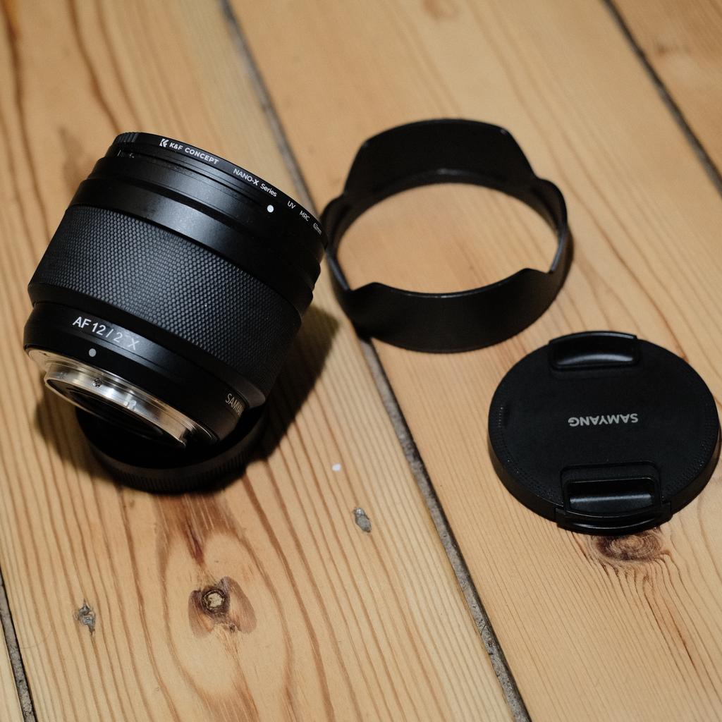 Objectif Samyang 12mm f/2 AF Fujifilm X + Filtre K&F Nano-X, Audio, Tv en Foto, Ophalen of Verzenden, Zo goed als nieuw, Accessoires