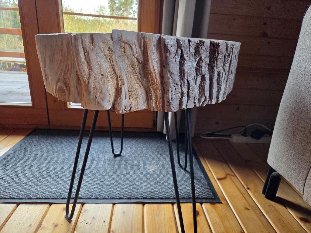 Table d'appoint, Moins de 55 cm, Enlèvement, Bois, Ovale
